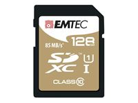 Изображение SDXC 128GB EMTEC CL10 Gold+ UHS-I 85MB/s Blister
