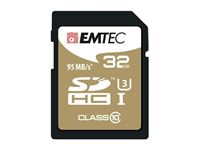 Bild von SDHC 32GB EMTEC SpeedIn CL10 95MB/s FullHD 4K UltraHD Blister