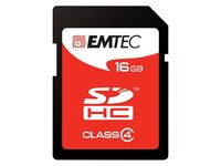Afbeelding van SDHC 16GB EMTEC Jumbo Super Blister CL4