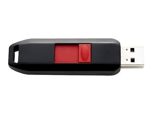 Bild von USB FlashDrive 64GB Intenso Business Line Blister schwarz/rot