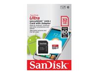 Image de MicroSDHC 32GB Sandisk Ultra CL10 UHS-1 80MB/s (533x) Retail