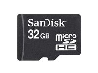 Afbeelding van MicroSDHC 32GB Sandisk CL4 w/o Adapter Blister/Retail