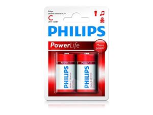 Resim Batterie Philips Powerlife LR14 Baby C (2 St.)