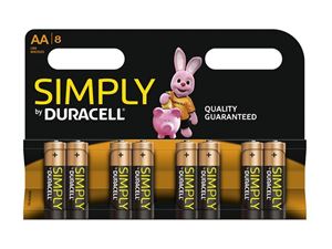 Afbeelding van Batterie Duracell Simply MN1500/LR6 Mignon AA (8 St.)
