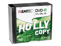 Afbeelding van EMTEC DVD-R 4,7 GB 16x Speed - 10stk Slim Case