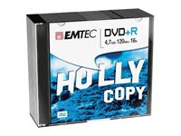 Image de EMTEC DVD+R 4,7 GB 16x Speed - 10stk Slim Case