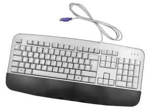 Εικόνα της Tastatur mit Handgelenkauflage PS/2 für PC, ital. Layout 5211A, BTC