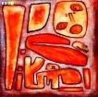 Resim Paul Klee - Angstausbruch III m84018 120x120cm abstraktes Gemälde handgemalt