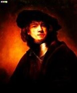 Изображение Rembrandt - Selbstportrait als junger Mann c81952 50x60cm exzellentes Ölgemälde Museumsqualität