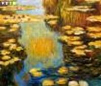Afbeelding van Claude Monet - Seerosen im Licht c88524 50x60cm exquisites Ölbild