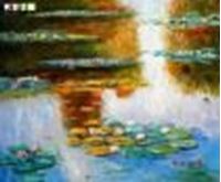 Afbeelding van Claude Monet - Seerosen im Licht c88551 50x60cm exquisites Ölbild