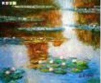 Picture of Claude Monet - Seerosen im Licht c88558 50x60cm exquisites Ölbild
