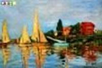 Εικόνα της Claude Monet - Regatta bei Argenteuil d88623 60x90cm exquisites Ölbild