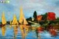 Εικόνα της Claude Monet - Regatta bei Argenteuil d88624 60x90cm exquisites Ölbild