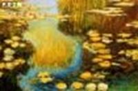 Picture of Claude Monet - Seerosen im Sommer d88651 60x90cm exquisites Ölbild