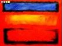 Imagen de Bauhaus - Blau auf Gelb auf Rot k89164 90x120cm modernes Ölgemälde