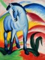 Afbeelding van Franz Marc - Blaues Pferd a89771 30x40cm Expressionismus Ölgemälde