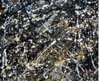 Изображение Autumn Rhythm Homage of Pollock b89819 40x50cm abstraktes Ölgemälde handgemalt