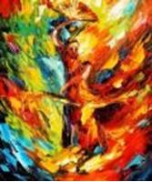 Resim Modern Art - La Flamenco II c89833 50x60cm stilvolles Ölgemälde