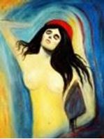 Afbeelding van Edvard Munch - Madonna a90445 30x40cm handgemaltes Ölgemälde