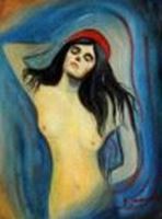 Afbeelding van Edvard Munch - Madonna a90448 30x40cm handgemaltes Ölgemälde