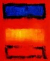 Afbeelding van Bauhaus - Blau auf Gelb auf Rot c90514 50x60cm modernes Ölgemälde
