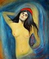 Afbeelding van Edvard Munch - Madonna c90526 50x60cm handgemaltes Ölgemälde