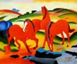 Bild von Franz Marc - Weidende Pferde c90545 50x60cm Ölgemälde handgemalt