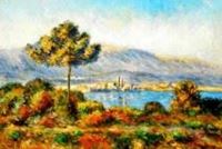 Εικόνα της Claude Monet - Blick auf Antibes von Notre Dame d90623 60x90cm Ölgemälde handgemalt