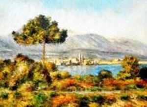 Immagine di Claude Monet - Blick auf Antibes von Notre Dame i90757 80x110cm Ölgemälde handgemalt