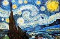 Afbeelding van Vincent van Gogh - Sternennacht p90929 120x180cm exzellentes Ölgemälde handgemalt