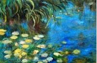 Bild von Claude Monet - Seerosen und Schilf p90932 120x180cm Ölgemälde handgemalt