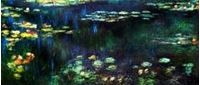 Bild von Claude Monet - Seerosen am Abend t90848 75x180cm exquisites Ölgemälde