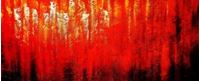 Obrazek Abstract - Legacy of Fire III t90859 75x180cm abstraktes Ölbild handgemalt