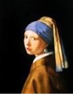Obrazek Jan Vermeer - Das Mädchen mit dem Perlenohrring a91526 30x40cm ästhetisches Ölbild Museumsqualität