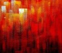 Immagine di Abstract - Legacy of Fire III c91093 50x60cm abstraktes Ölbild handgemalt