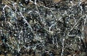 Afbeelding van Autumn Rhythm Homage of Pollock d91170 60x90cm abstraktes Ölgemälde handgemalt