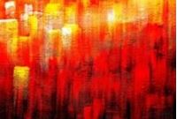 Obrazek Abstract - Legacy of Fire III d91187 60x90cm abstraktes Ölbild handgemalt