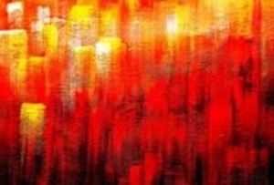 Immagine di Abstract - Legacy of Fire III d91187 60x90cm abstraktes Ölbild handgemalt