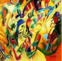 Resim Wassily Kandinsky - Komposition VII g91296 80x80cm bemerkenswertes Ölgemälde