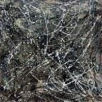 Obrazek Autumn Rhythm Homage of Pollock m91427 120x120cm abstraktes Ölgemälde handgemalt
