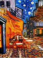 Resim Vincent van Gogh - Nachtcafe a91551 30x40cm exzellentes Ölgemälde handgemalt
