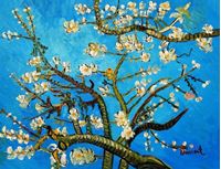 Imagen de Vincent van Gogh - Äste mit Mandelblüten a91565 30x40cm Ölbild handgemalt