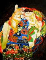Bild von Gustav Klimt - Jungfrauen b91581 40x50cm Jugendstil Ölgemälde handgemalt