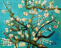 Imagen de Vincent van Gogh - Äste mit Mandelblüten b91591 40x50cm Ölbild handgemalt