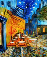 Image de Vincent van Gogh - Nachtcafe c91615 50x60cm exzellentes Ölgemälde handgemalt