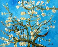 Imagen de Vincent van Gogh - Äste mit Mandelblüten c91652 50x60cm Ölbild handgemalt