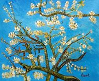 Imagen de Vincent van Gogh - Äste mit Mandelblüten c91653 50x60cm Ölbild handgemalt