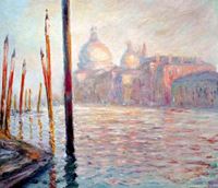 Bild von Claude Monet - Blick auf Venedig c91994 50x60cm exzellentes Ölgemälde handgemalt Museumsqualität