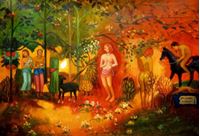 Resim Paul Gauguin - Faa Iheihe d91682 60x90cm beeindruckendes Ölbild handgemalt